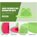 ABOOFAN St Patricks Day Hats Men Women Green Top Hat Leprechaun Hat Novelty Hats Dress Up Costume Hats for St. Patricks Day Party Favor Accessories