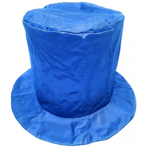 Adult Shiny Blue Top Hat Fun New Year's Costume Birthday Party Accessory