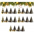 Amosfun 20 Pcs New Year Party Hats 2022 Cone New Years Eve Hats Novelty Party Hats for 2022 New Year Eve Birthday Party Supplies Favors Mixed Pattern