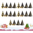 Amosfun 20 Pcs New Year Party Hats 2022 Cone New Years Eve Hats Novelty Party Hats for 2022 New Year Eve Birthday Party Supplies Favors Mixed Pattern