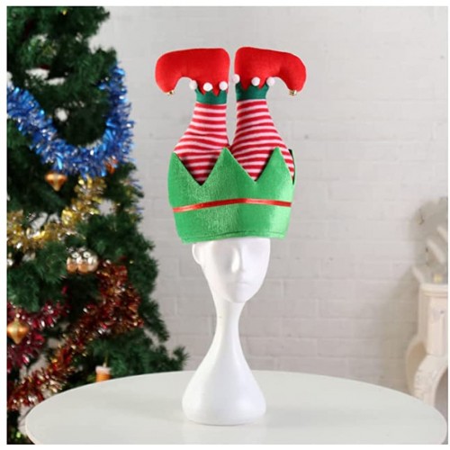 Christmas Elf Hat Cute Xmas Long Striped Cap Adult Xmas Holiday Hat Elves Party Hat for New Year Dress Up Costume,YOEMAYUNER