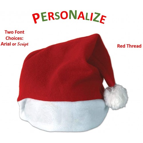 Custom Santa Hat Party Accessory Personalized Collection Standard