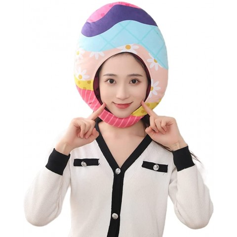 Cute Funny Party Hats Easter Decoration Props Easter Egg Hat Show Give Birthday Gifts Egg Hat