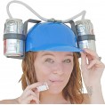 Fairly Odd Novelties Beer Soda Guzzler Helmet Drinking Party Hat Blue