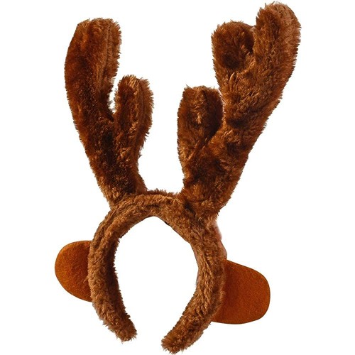 Funny Party Hats Christmas Hat Santa Hat- Elf Hat Reindeer Hat Coil Hat 2 Pack Holiday Hats Brown