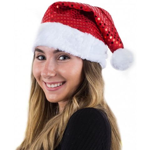 Funny Party Hats Sequin Santa Hat Christmas Hats Santa Hats Adults Holiday Hats