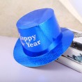 Happyyami 6pcs Happy New Year Top Hats 2020 Party Hats Paper Top Hats for New Years Eve Party Favors Photobooth Props Mixed Color