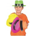 ifavor123 Hut aus Kunststoff Neonfarben Mehrfarbig