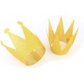 KUPOO Gold Crow Hats,12pcs Gold Birthday Crown Hats for Birthday,Party and Wedding Anniversary