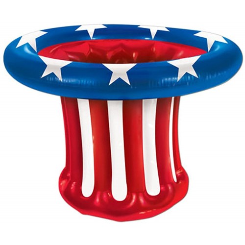 Lets Party By Beistle Company Inflatable Patriotic Hat Cooler