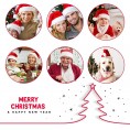 Novobey 6 Pack Santa Hats Velvet Christmas Santa Hats for Kids Adults Unisex Soft Christmas Hat for Holiday Party Supplies