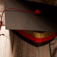 NUOBESTY DIY Graduation Hat Paper Graduation Caps Decorations Grad Ceremony Party Favors Desktop Graduation Hats Diy Craft Party Supplies for Kids Student 3 Sets
