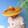NUOBESTY Inflatable Sombrero Blow Up Mexican Hat Adult Costume Spanish Fiesta Cinco de Mayo Festive Salsa Party Dress up Supplies