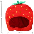 Party Show hat cute funny red strawberry hat fruit hat Photo show hat festival dress up hat halloween christmas hat