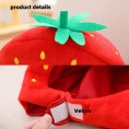 Party Show hat cute funny red strawberry hat fruit hat Photo show hat festival dress up hat halloween christmas hat