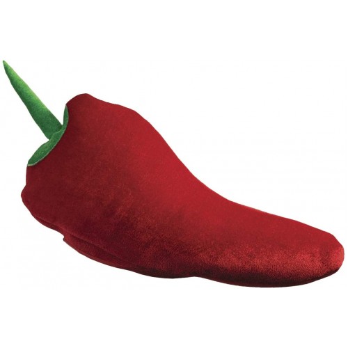 Plush Chili Pepper Hat Party Accessory 1 Count Pkg of 3 Green Red