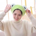 PRETYZOOM Cute Frog Cap Green Plush Frog Shaped Hat Headgear Novelty Party Dress up Cosplay Costume 28x25x1.5cm