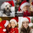 Santa Claus Hat for Christmas Adults – 3 Pack Custom Unisex Hats for Adult Kids Toddler Women Men Red Fluffy Plush Xmas Small Velvet Extra Thicken Classic Fur Party New Year's Eve Holiday Supplies