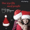 Santa Claus Hat for Christmas Adults – 3 Pack Custom Unisex Hats for Adult Kids Toddler Women Men Red Fluffy Plush Xmas Small Velvet Extra Thicken Classic Fur Party New Year's Eve Holiday Supplies