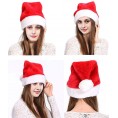 Santa Hat Velvet Comfort Christmas Hats for Adults and Kids Xmas Santa Hats Cap for Christmas New Year Party Supplies 3 Pieces