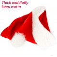 Santa Hat,Xmas Holiday Hat for Kids,Unisex Velvet Comfort Christmas Hats Extra Thicken Classic Fur for Christmas New Year Festive Holiday Party Supplies Children