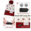 SSDM Light Up Christmas Hat,Colorful LED Lights Beanie Knitted Hat,Winter Party Hat for Kid and Adult Gift Christmas Decor