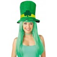 St. Patrick's Day Top Hat Clover Shamrock Green Leprechaun Cap Irish Day Hats