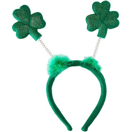 St. Patrick’s Glittered Shamrock Boppers Party Hat Pkg 3
