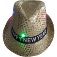The Electric Mammoth LED Light Up Flashing Fedora and Necktie Tie Combo
