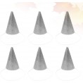 Toyvian 12pcs Silver Paper Birthday Hats Cone Party Hats with Strap