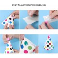 UEETEK 11pcs Pet Birthday Party Cone Paper Hats with Colorful Patterns for Pets Dogs Cats As Shown 26 x 16 x 0.5 cm
