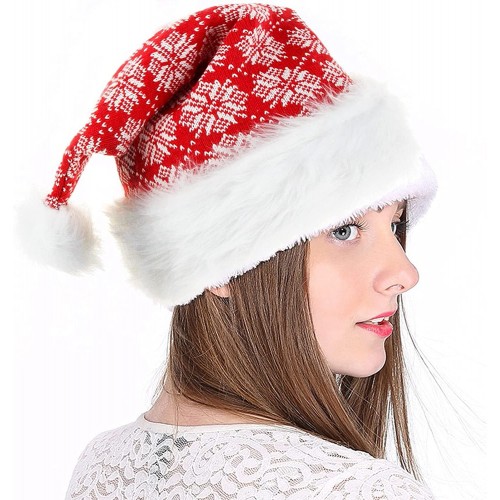 Unisex Christmas Hat for Adults Funny Xmas Hat Beanie Holiday Santa Hat Gifts Caps for New Year Festive Party Supplies
