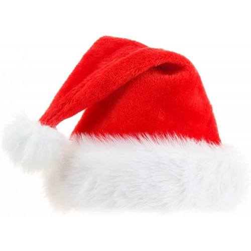 Yahpetes Weihnachtsmütze Nikolausmütze Unisex Samt Komfort Weihnachtsmützen für Weihnachten Neujahr Festlich Urlaub Party Supplies