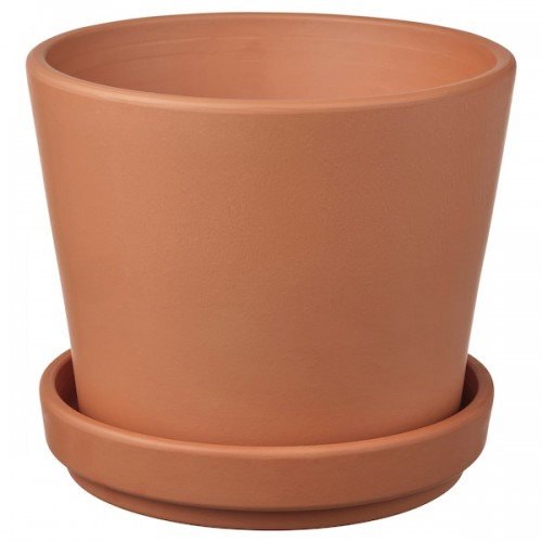BRUNBÄR Plant pot with saucer