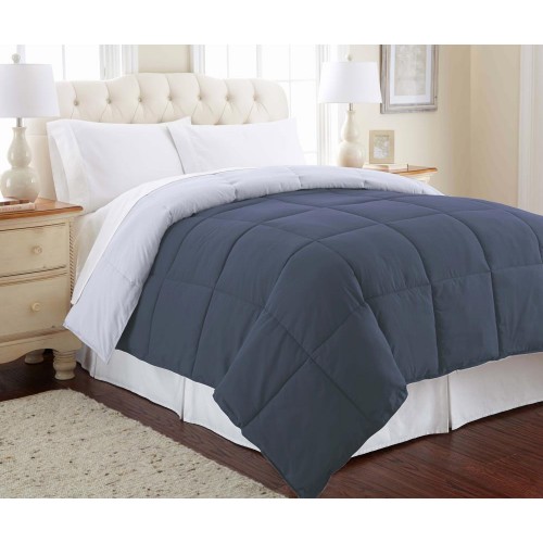 Comforters & Bedspreads| Amrapur Overseas Down alt comforter Denim Reversible King Comforter (Microfiber with Down Alternative Fill) - RK68596