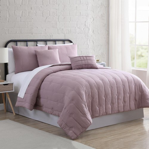 Comforters & Bedspreads| Amrapur Overseas Eldon comforter set Thistle Multi Reversible King Comforter (Blend with Polyester Fill) - ZK11302