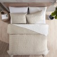 Comforters & Bedspreads| Amrapur Overseas Everly Linen Reversible Queen Quilt (Microfiber with Polyester Fill) - BE32311