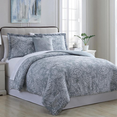 Comforters & Bedspreads| Amrapur Overseas Olivia Comforter Set Multi Abstract Reversible Queen Comforter (Blend with Polyester Fill) - TE89016