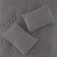 Comforters & Bedspreads| Amrapur Overseas Phoebe Grey Reversible Queen Quilt (Microfiber with Polyester Fill) - FR12563