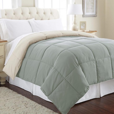 Comforters & Bedspreads| Amrapur Overseas Reversible down alternative comforter Multi Abstract Reversible Queen Comforter (Blend with Polyester Fill) - AL25339