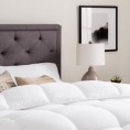 Comforters & Bedspreads| Brookside White Solid Reversible Oversized King Comforter (Polyester with Down Alternative Fill) - PF18735