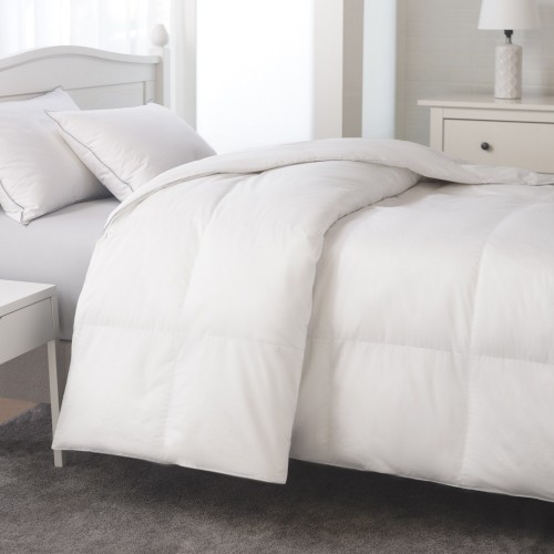 Comforters & Bedspreads| Cozy Essentials White Solid Reversible King Comforter (Cotton with Down Fill) - PH49131