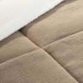 Comforters & Bedspreads| Hastings Home Hastings Home Comforters Taupe Solid King Comforter (Polyester with Polyester Fill) - SS90038