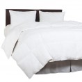 Comforters & Bedspreads| Hastings Home White Solid Twin Comforter (Microfiber with Down Alternative Fill) - RF54902