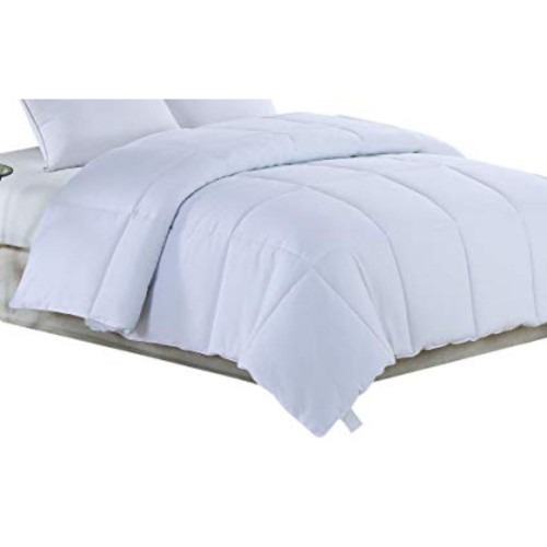 Comforters & Bedspreads| HomeRoots Caroline White Solid Reversible Twin Comforter (Polyester with Polyester Fill) - JC90329