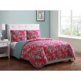 Comforters & Bedspreads| MHF Home MHF Home Avery Quilt-Set Multi Paisley Reversible King Quilt (Polyester with Cotton Fill) - EV26343