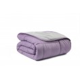 Comforters & Bedspreads| R2Zen Down Alternative Purple/Gray Solid Reversible Twin Comforter (Microfiber with Polyester Fill) - HL11351