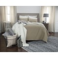 Comforters & Bedspreads| Rizzy Home Breeze on By Taupe King Quilt Taupe Solid King Quilt (Cotton with Polyester Fill) - YA80203