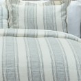 Comforters & Bedspreads| Rizzy Home Charlton Queen Duvet Ivory Stripe Queen Duvet Cover (Linen with Fill) - BB00600