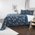 Comforters & Bedspreads| Rizzy Home Evanstar Queen Quilt Indigo Paisley Queen Quilt (Cotton with Polyester Fill) - KW75899